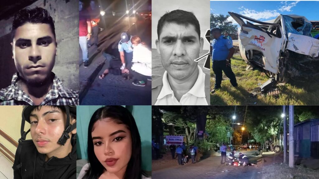 Ocho muertos en accidentes de tránsito durante el fin de semana en Nicaragua