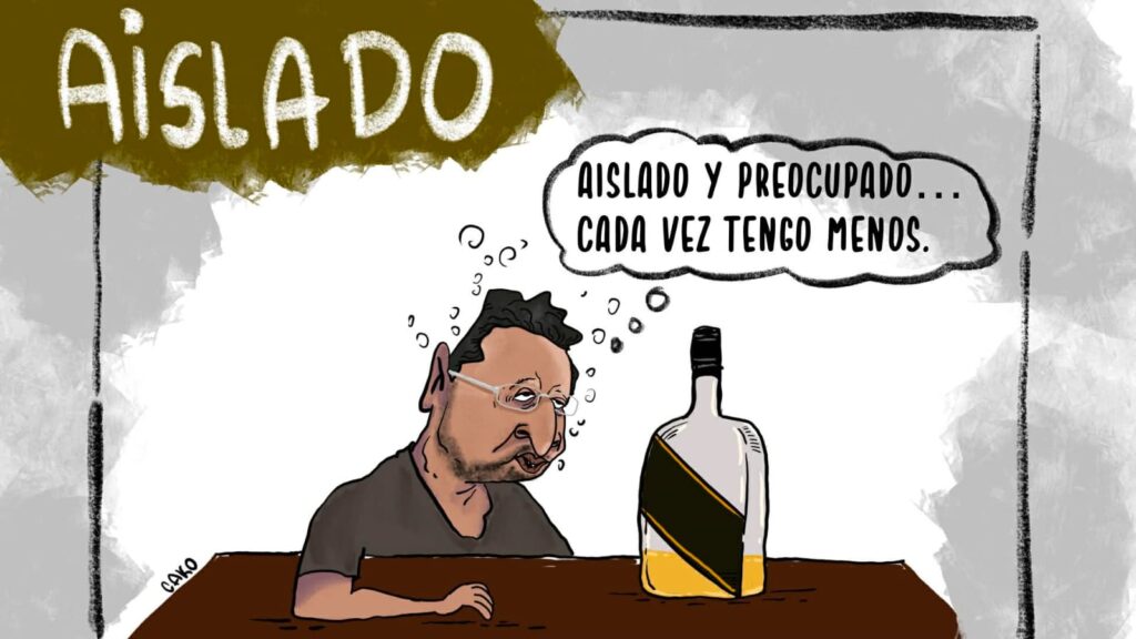 La Caricatura: Aislado y preocupado