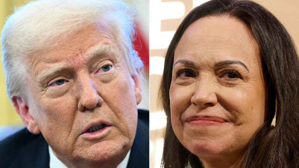 Donald Trump recibe a la líder opositora venezolana María Corina Machado