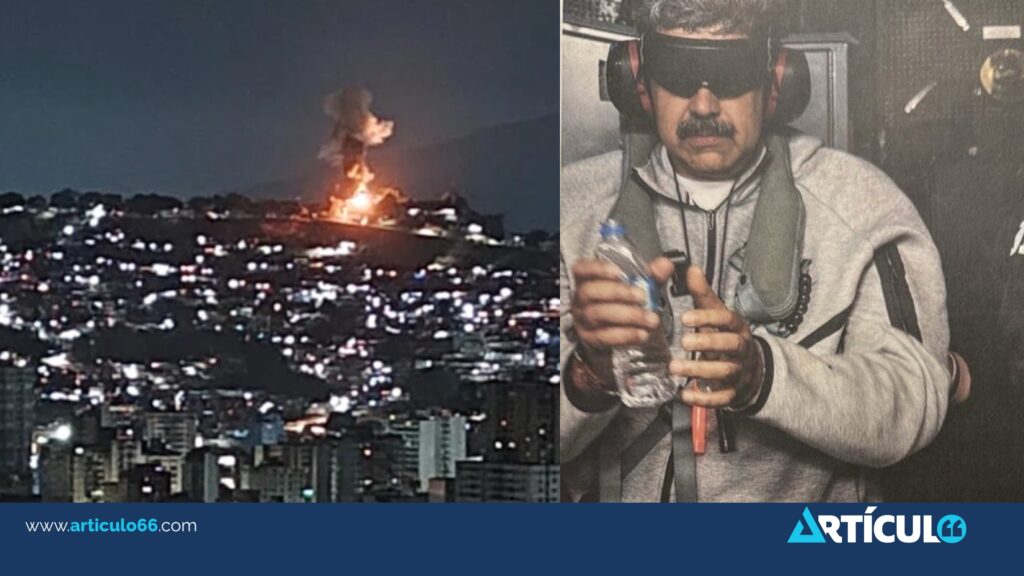 Esposado y con los ojos tapados: Donald Trump publica la primera foto de Nicolás Maduro tras su captura