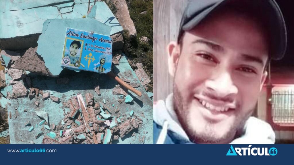 Denuncian profanación de la tumba de Allan Acevedo, uno de los protestantes de abril