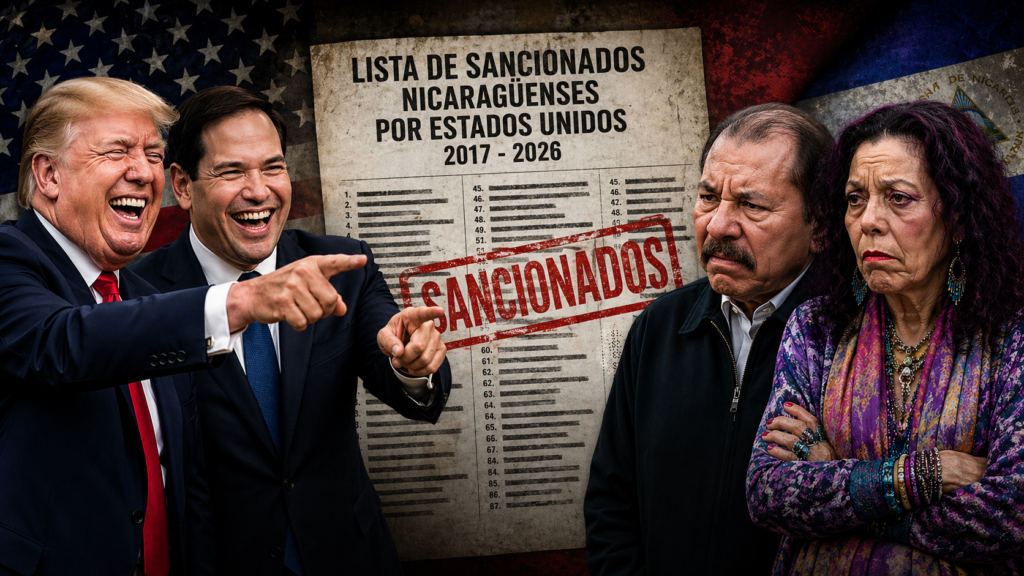 Los 87 nicaragüenses sancionados por Estados Unidos en nueve años