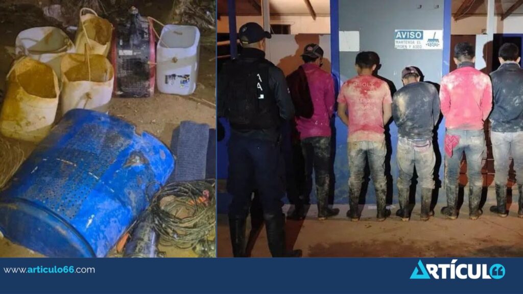Detienen a 19 nicaragüenses por extracción ilegal de material minero en Crucitas, Costa Rica