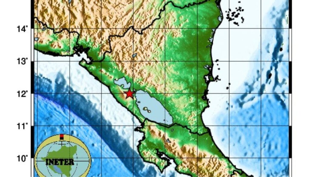 Sismo de magnitud 3.6 alarma a residentes de Masaya este sábado 2 de mayo