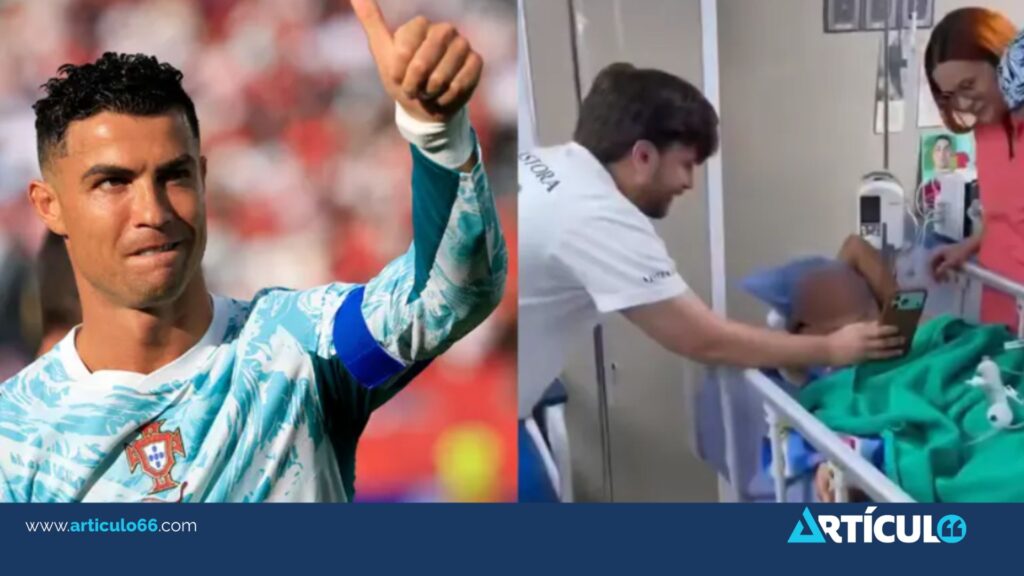Cristiano Ronaldo invita a niño venezolano herido en terremoto a uno de sus partidos