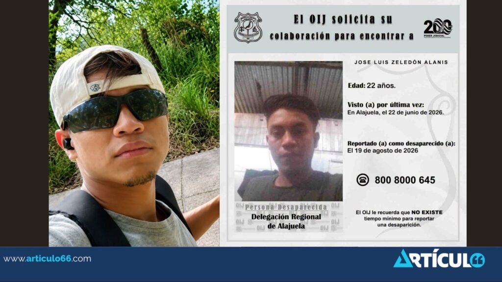 Buscan en Costa Rica a nicaragüense desaparecido hace dos meses
