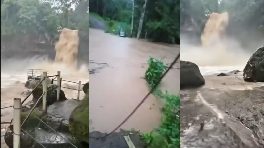 Fuertes lluvias en Nicaragua causan crecida de ríos y destruyen puente en Matagalpa