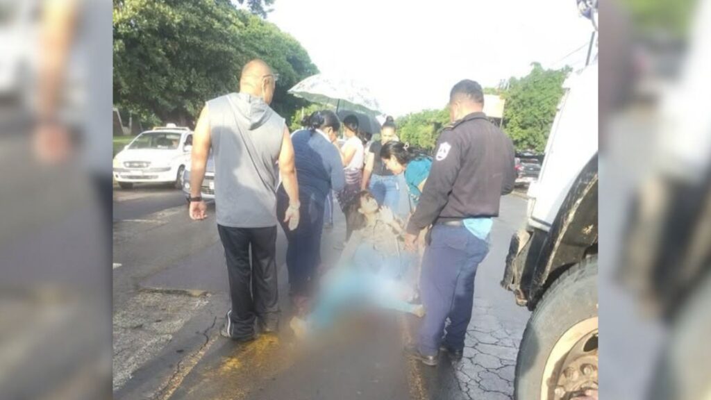 Muere niña de 8 años tras ser atropellada por un camión en Managua