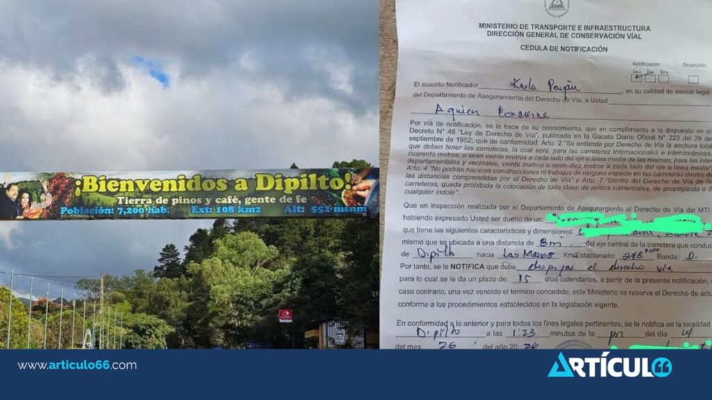 165 familias de Dipilto temen perder sus viviendas por ampliación de carretera