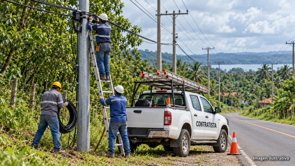 Tres trabajadores de telefonía mueren electrocutados en Río San Juan